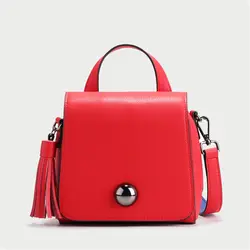Новейший милый стиль Женская модная сумка через плечо из спилка брендовая сумка через плечо с кисточками сумка для леди