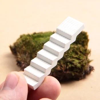 

Zakka Groceries Cute Stairs Linear Curve Stairs Resin Action Figures Toy Micro Garden Landscape Decoration Props Children Gifts