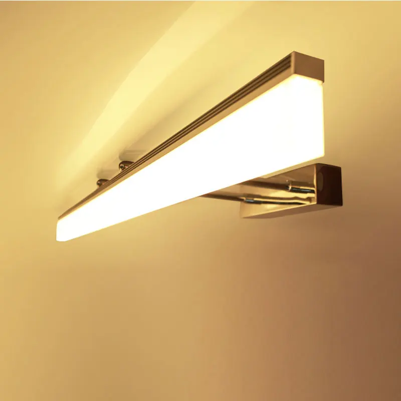 

40CM 60CM 80CM Longer LED Mirror Light Modern Cosmetic Acrylic Wall lamp Bathroom Lighting Waterproof AC85-260V
