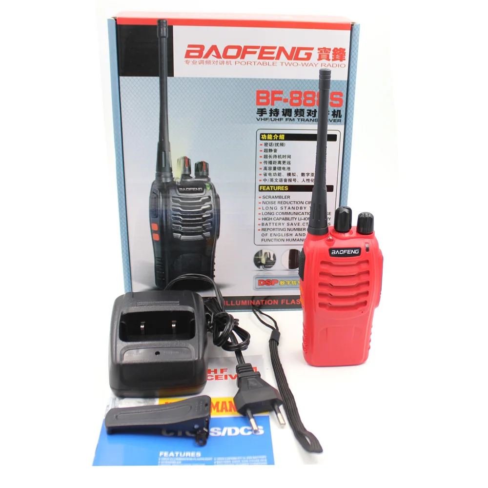 Baofeng BF-888S walkie talkie 5 Вт 5 км UHF 400-470 МГц 16 каналов портативный Радиоприемник двухстороннее радио