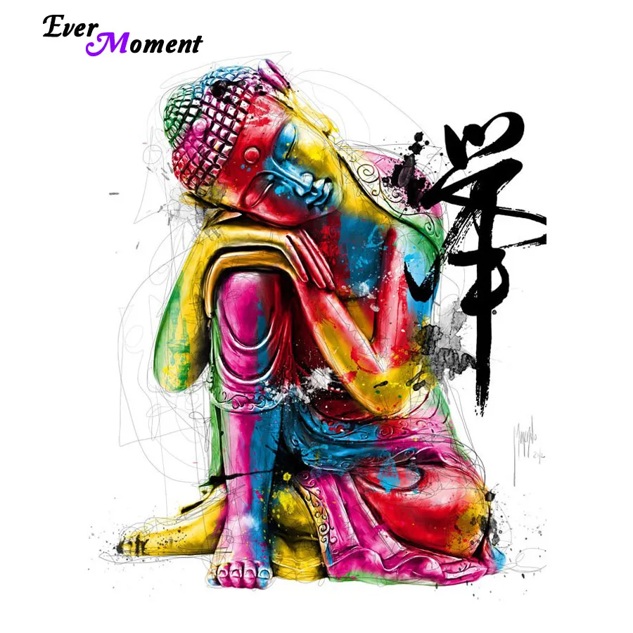 

Diamond embroidery people 5D diamond cross stitch full diamond sets unfinish decorative Diy Diamond painting Buddha ASF286