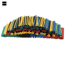 280Pcs 8 Sizes Multi Color 2:1 heat shrink tubing tube sleeving wrap kit RSFR-H heatshrink tubing Yellow Blue Black Green Red