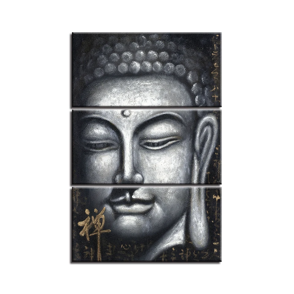 canvas paintings for living room wall art hd prints 3 pieces gray zen buddha posters buddhist abstract pictures home decoration canvas painting painting for living roomabstract picture aliexpress us 7 55 40 off canvas paintings for living room wall art hd prints 3 pieces gray zen buddha posters buddhist abstract pictures home