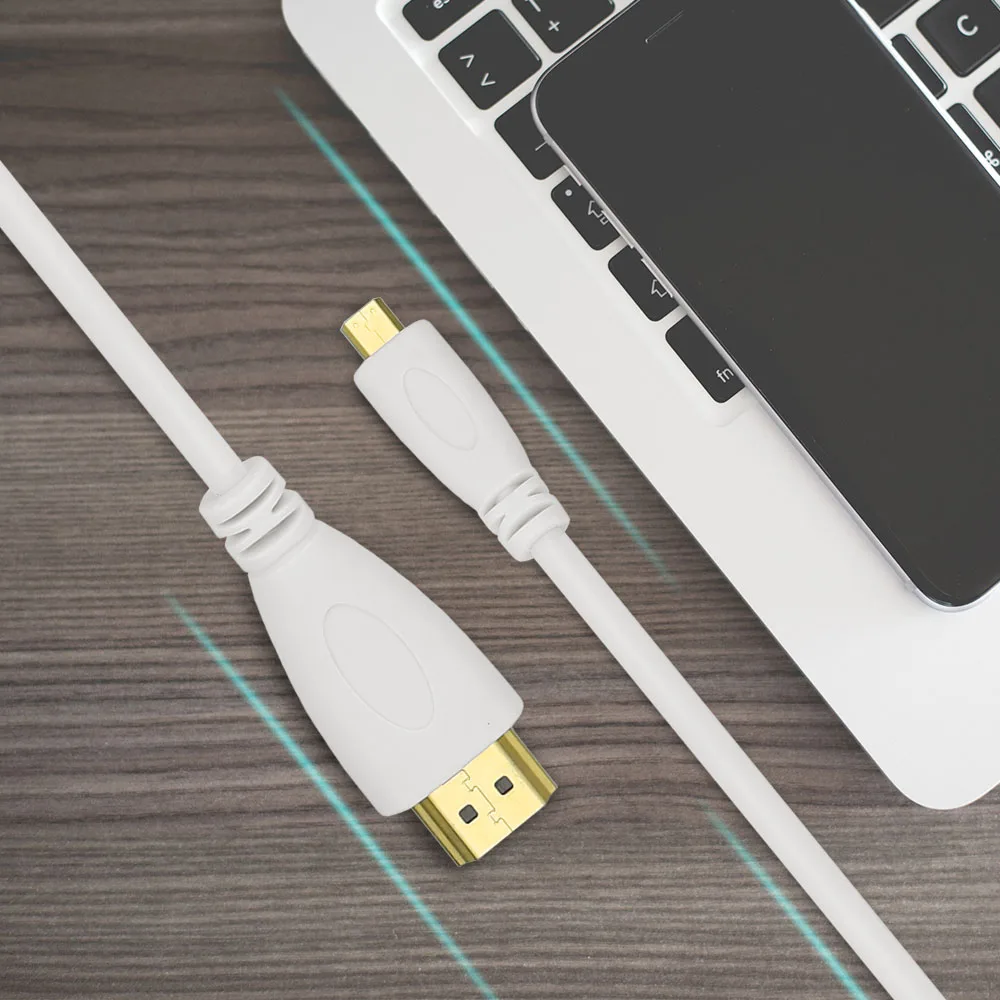 LNYUELEC микро HDMI к HDMI кабель, высокоскоростной HDTV HDMI к Micro HDMI кабель поддерживает Ethernet, 3D, 4K и возврат аудио 0,3 m/1m5m