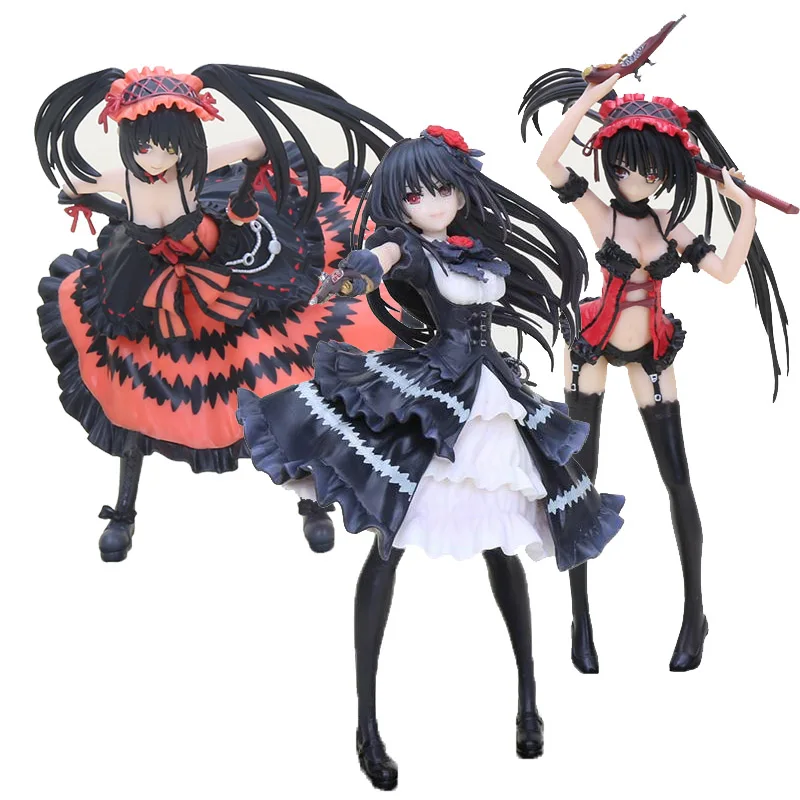 

22cm Anime Figure Date A Live Nightmare Tokisaki Kurumi Figure Fantasia 30th Anniversary Anime Action Figure model Toys