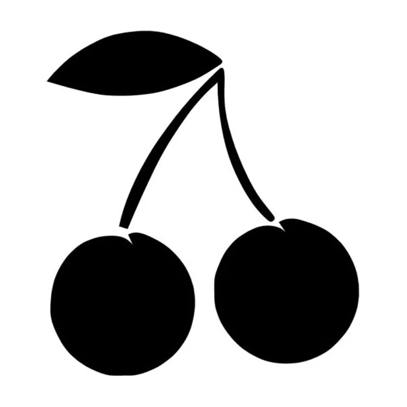 

9.5*10.5CM CHERRY Car Stickers Reflective Vinyl Decals Motorcycle Accessories Black Silver C2-0637