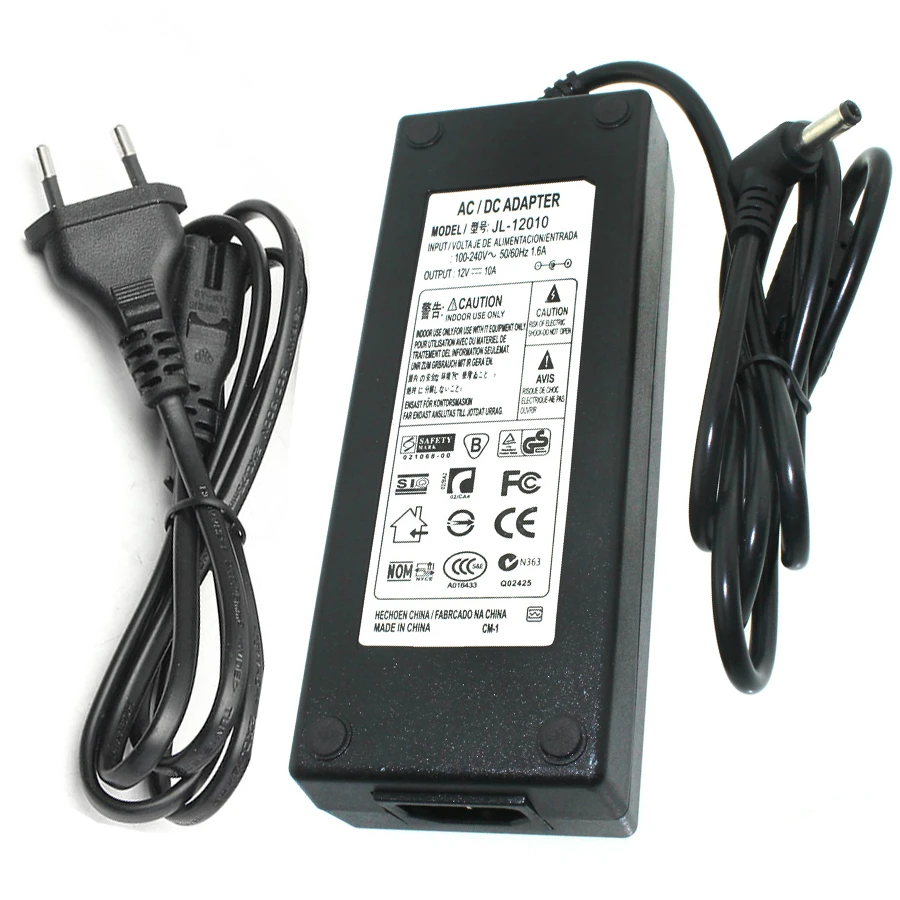

Universal Power Supply DC 12V 10A Adapter AC 220V to DC 12V Power Adpater Universal Supply 12 V Volt Led Lamp Strip Led Light