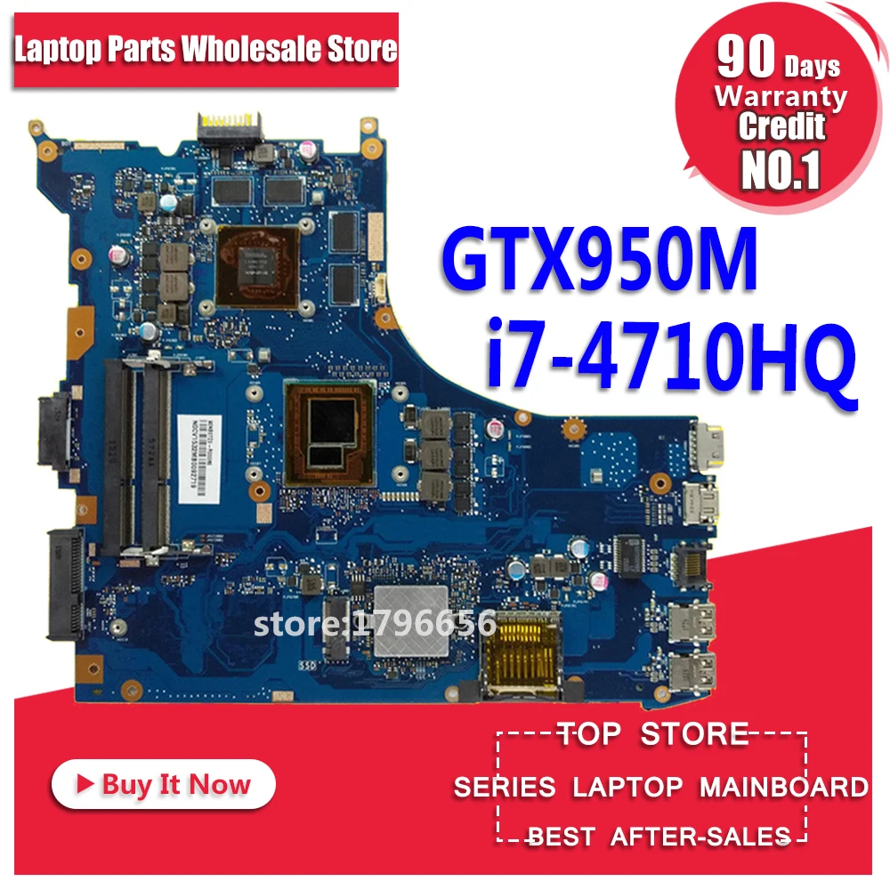 

GL552JX Motherboard i7-4710 GTX950M For ASUS GL552JK ZX50J GL552J GL552 laptop Motherboard GL552JX Mainboard GL552JX Motherboard