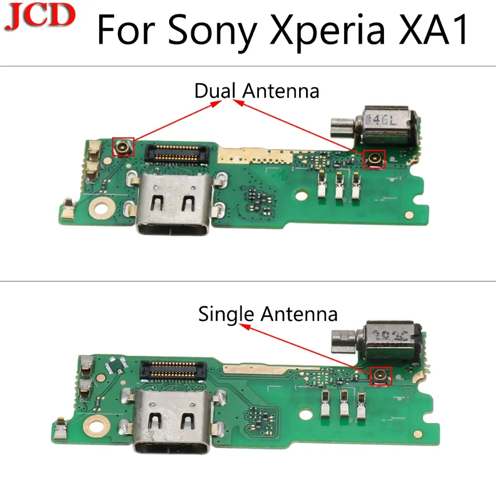 JCD usb зарядный порт зарядное устройство Соединительная плата гибкий кабель с вибратором для sony Xperia XA1 G3121 G3112 G3125 G3116 G3123