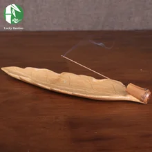 Бамбуковая курильница, деревянная палочка ручной работы, держатель, китайский стиль, деревянная тарелка для хранения, креативные ремесла, винтажное украшение для дома