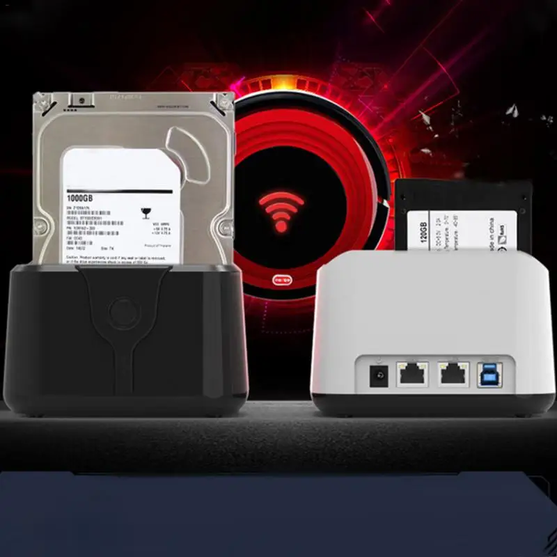 

Mobile HDD Docking Station WIFI Wireless Sharing USB Router USB 3.0 SATA 2.5 Case Attack 2.5 "/3.5" SATA 6 TB SD TF Card WIFI
