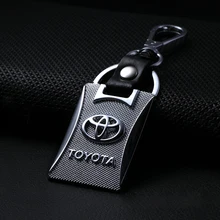 For Toyota Car Logo Keychain KeyRing For Toyota Avensis Corolla Prius Camry Vitz RAV4 Auto Key Parts Holder Car Emblem Styling