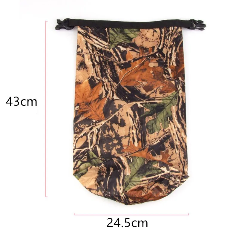 OG034 8L Outdoor Camouflage Rafting Bag SIZE