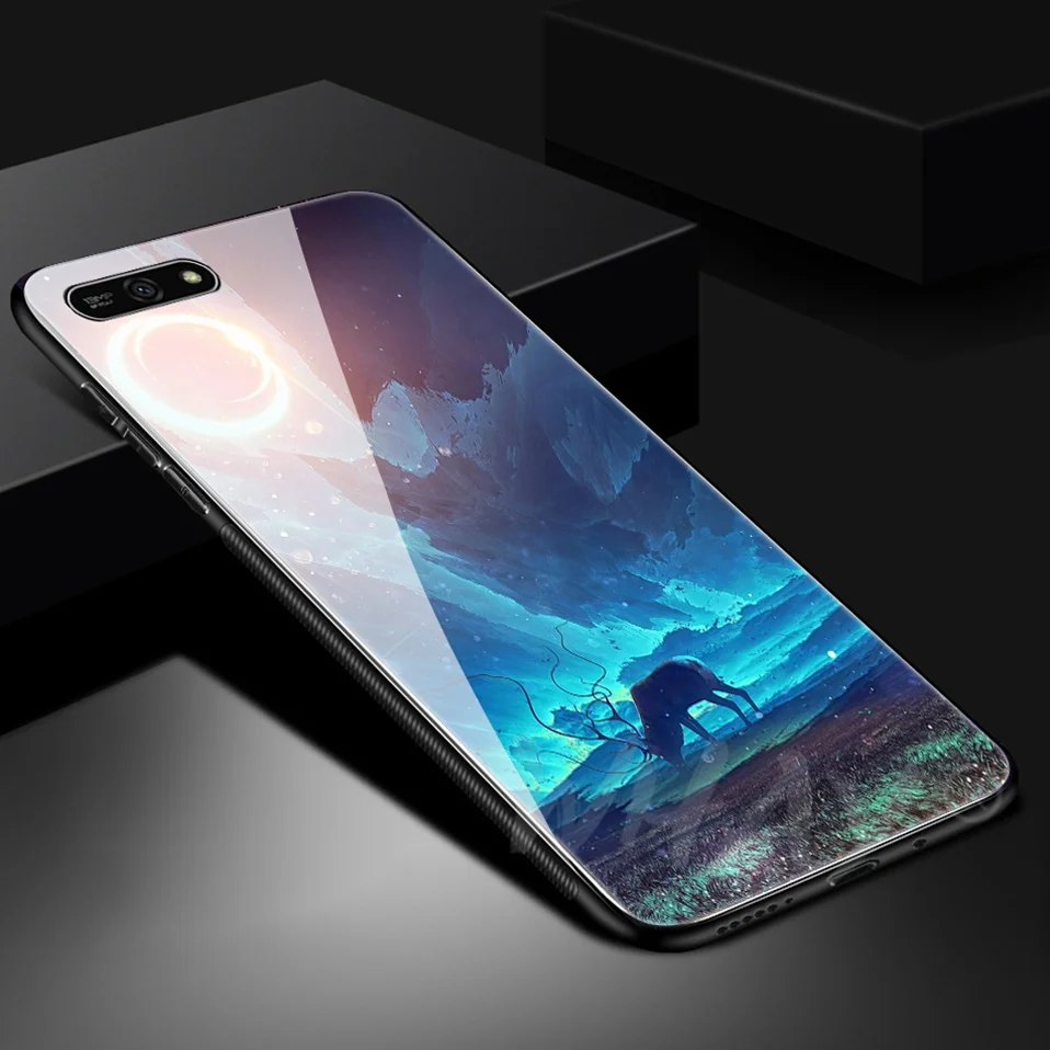 Glass Case For Huawei Nova 3 2i Coque Luxury Pattern Case For Huawei P20 Pro Mate 10 Honor 10 9 Lite Play 7A Y6 2018 P Smart     (9)