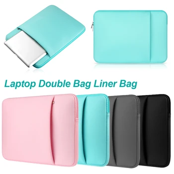 

Universal Nylon Laptop Sleeve Notebook Bag Pouch Case for Macbook Air 11 13 15 Pro 15.4 15.6 Retina Unisex Liner Sleeve for Xiao
