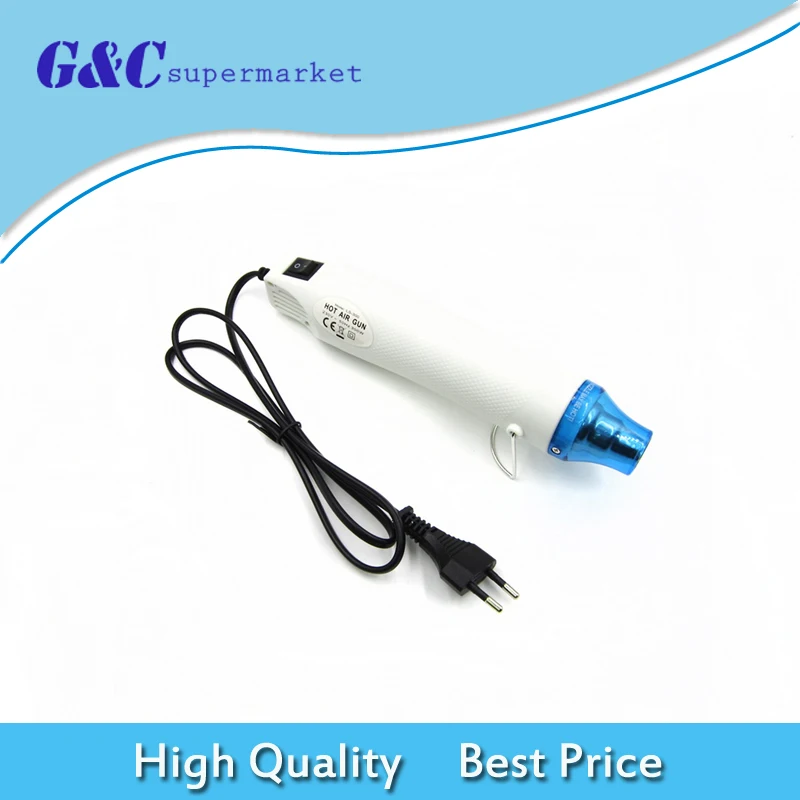 

220V 300W DIY Hot Air Temperature Gun DIY Using Heat Gun With Supporting Seat Shrink Electric Power Tool EU Plug