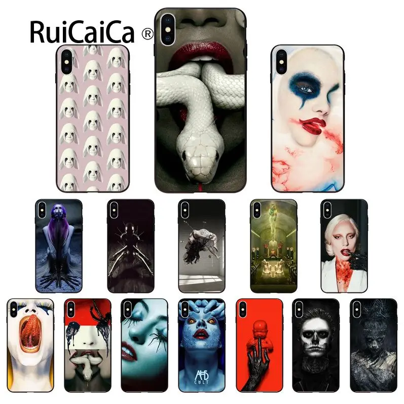 Ruicaica TV American Horror Story черный мягкий силиконовый чехол для телефона Apple iPhone 8 7 6 6S Plus X XS