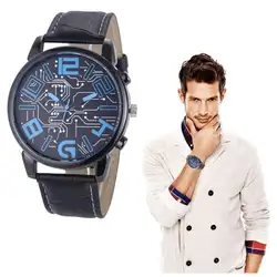 Модные часы человек топ бренд класса люкс кожа кварцевые часы наручные мужские часы Подарок Dropshipping Relogio Masculino мески