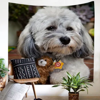 

Deary dog Tapestry Wall hanging decoration Home bedroom high quality twin full queen size soft Tapestry Family decoration