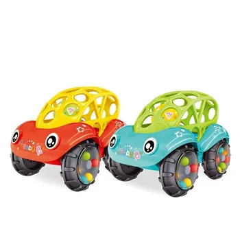 

Baby Plastic Non-toxic Colorful Animal Handcuffs When Rattle Car Rattle Toy Music Hand Bell for Children Color Random