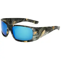 Камуфляж поляризованных солнцезащитных очков Классический бренд дизайн Для мужчин квадратный вождения солнцезащитные очки ночного