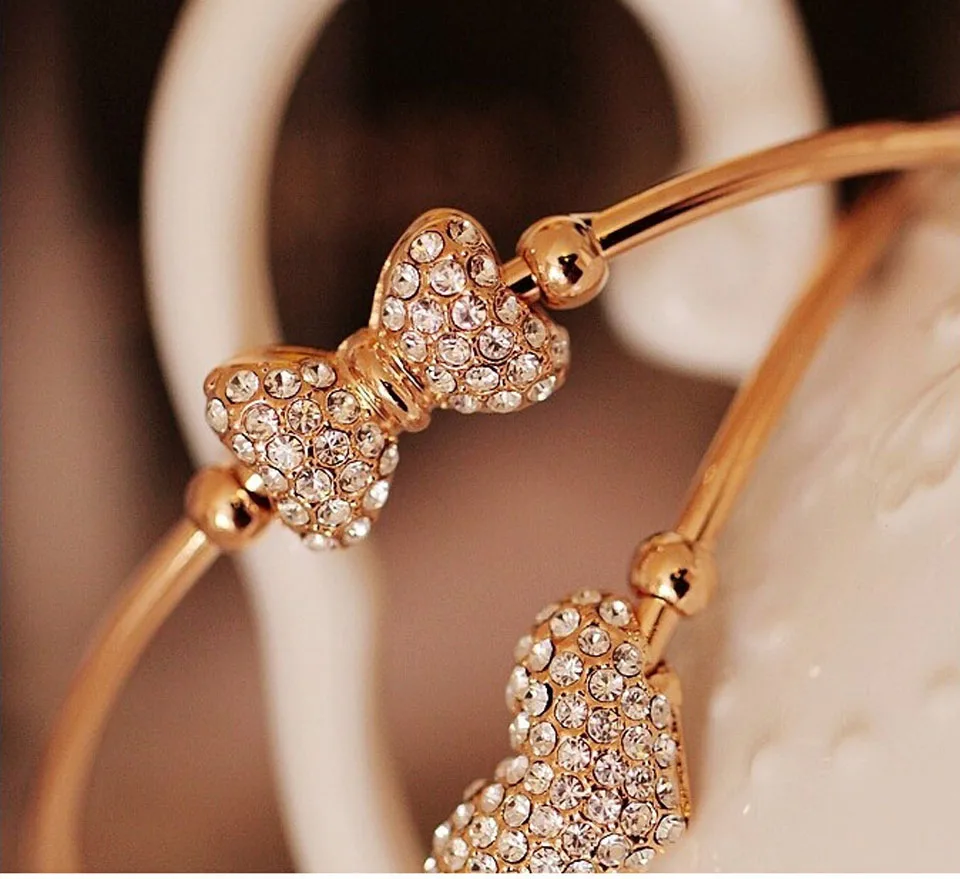 Бант браслет с узлом изысканный персиковый браслет любовь сердце Модный популярный женский браслет