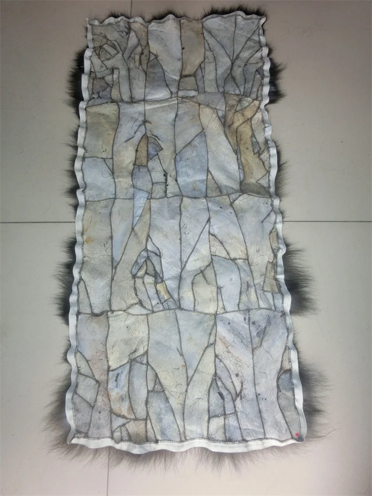Черно-бурой лисы меховое одеяло/Лисий мех ковер/натуральный меховой коврик