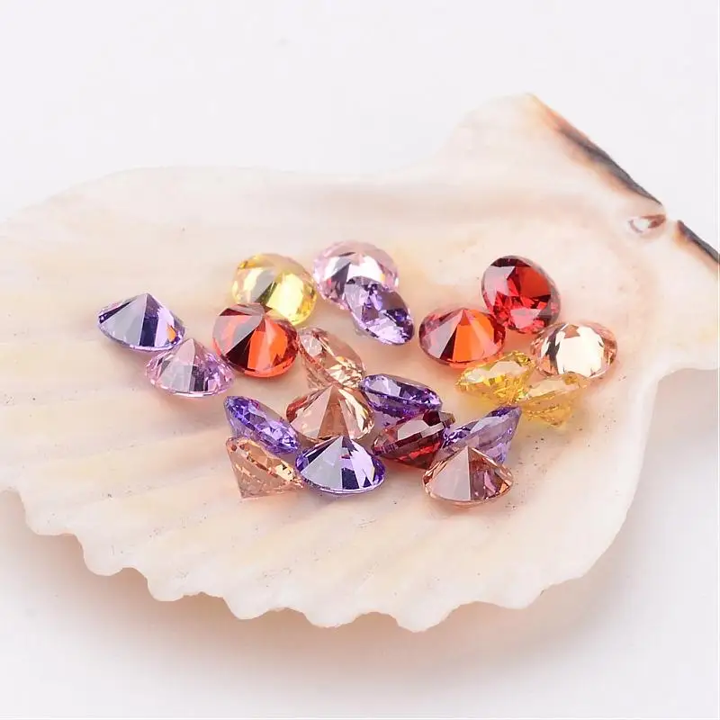 

Jewelry DIY Findings 20PCS Mixed Grade A Rivoli Xilion rhombus Shaped Cubic Zirconia Cabochons, Faceted, 5x3mm