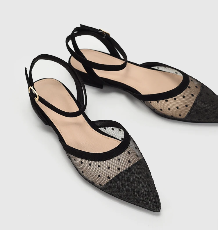 

Three Wearing Methods 2019 Women Flats Sandals Point Toe Flat Bottom Ankle Strap Lady Summer Sandals Shoes