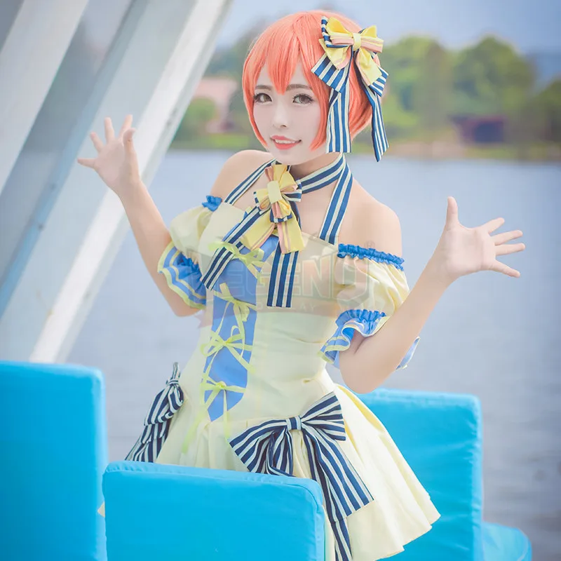 Люблю жить! Косплей Rin Hoshizora Hanayo Koizumi Maki Nishikino бальное платье Взрослый Костюм|adult