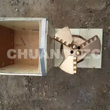 Factory Outlet 151mm three wing drag bits,PDC drag bit for mining drilling,water well drilling bit