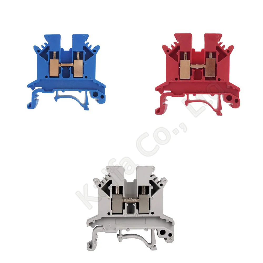 

5pcs/lots UK-2.5B blue/grey/red DIN Rail Universal Terminal Blocks Screw Type UK2.5B Phoenix Type