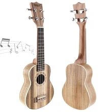 21 Inch Soprano Ukulele 15 Fret Four Strings Zebra Wood Guitar Ukelele Musical Stringed Instrument 12 colors 21 soprano ukulele basswood nylon 4 strings guitarra acoustic bass guitar musical stringed instrument for beginners