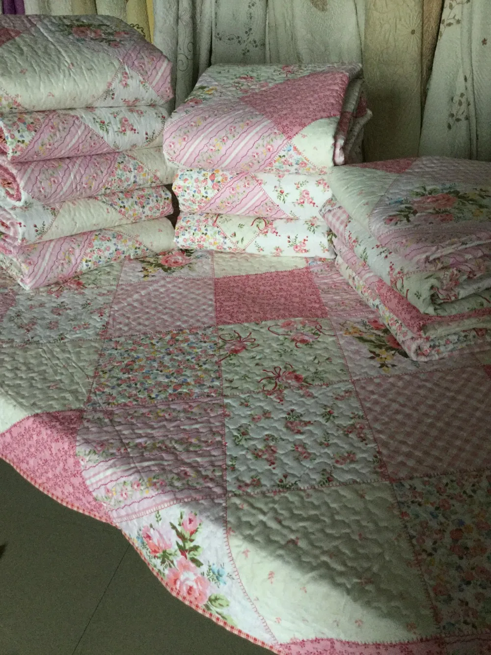 Boutis Patchwork Rose