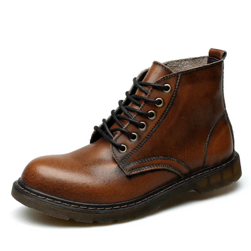 

2018 new martin boots men's big size boots autumn and winter boots men's shoes military bootstooling and high-quality shoes