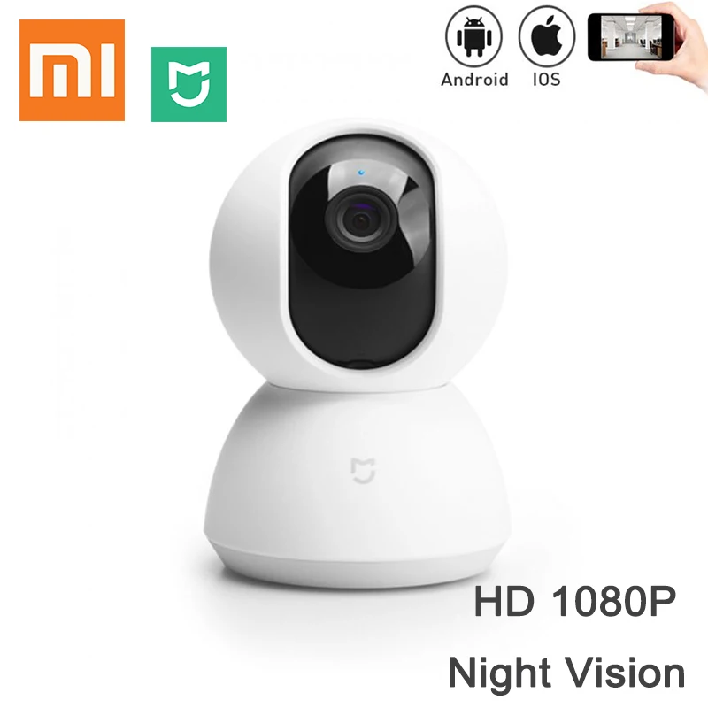 Беспроводная ip камера Xiaomi mijia с колыбельной головкой HD 1080 P панорамная