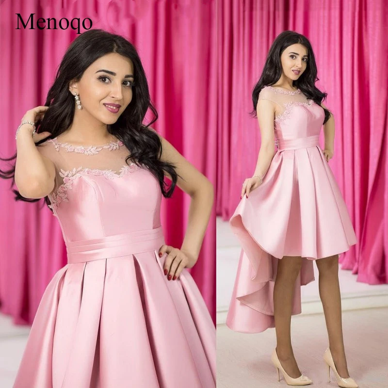 Menoqo сексуальные платья на выпускной для женщин vestido de festa на молнии Розовые атласные Подиумные Модные Вечерние Платья