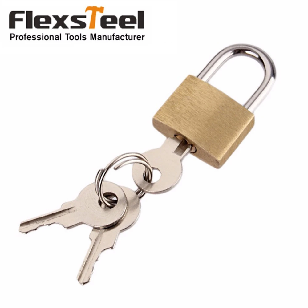 Ruluti Brass Padlock and 3-Button Travel Luggage Door Lock 20mm