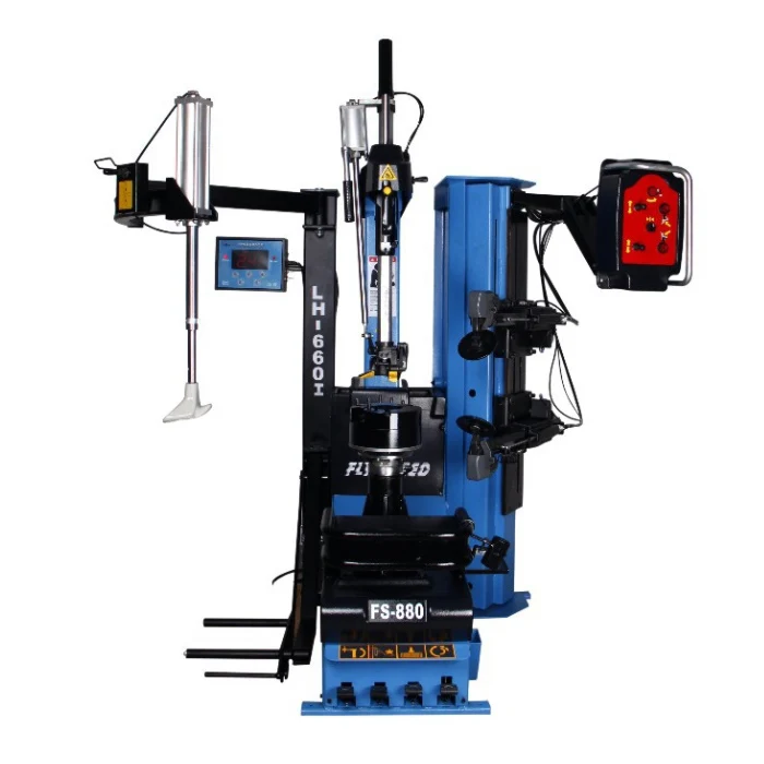 

No Turntable No Crow Bar No Head Shovel Automatic Tyre Changer With Pneumatic Overturn Mounting Head