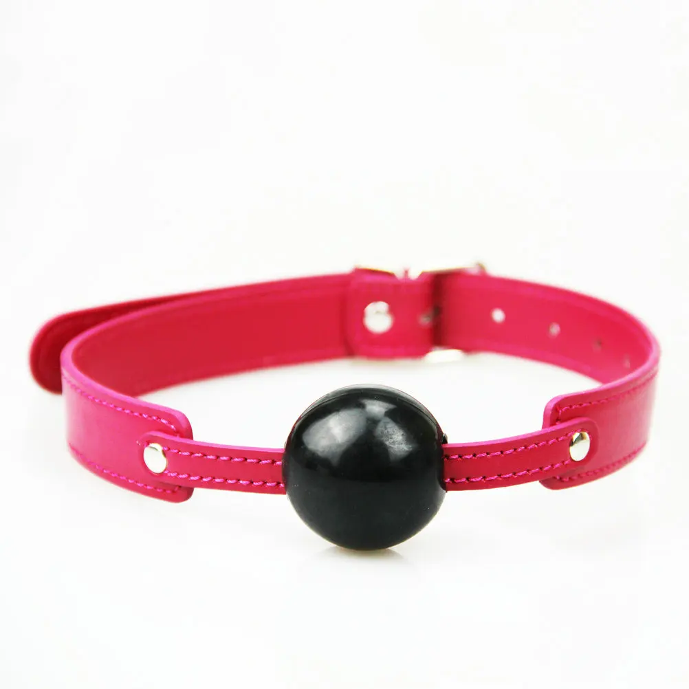 red BDSM Mouth Ball Gag for women men Adult Products Leather Mouth Gag Oral Fixation Stuffed Adult Games Flirting Sex Toys|Adult Games| - AliExpress