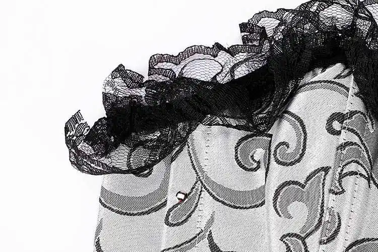 Sexy Gorset Steampunk Clothing Gothic Lace Up Corset Steel Boned Corset Overbust Bustier Waist Cincher Body Shaper Sexy Corselet (14)