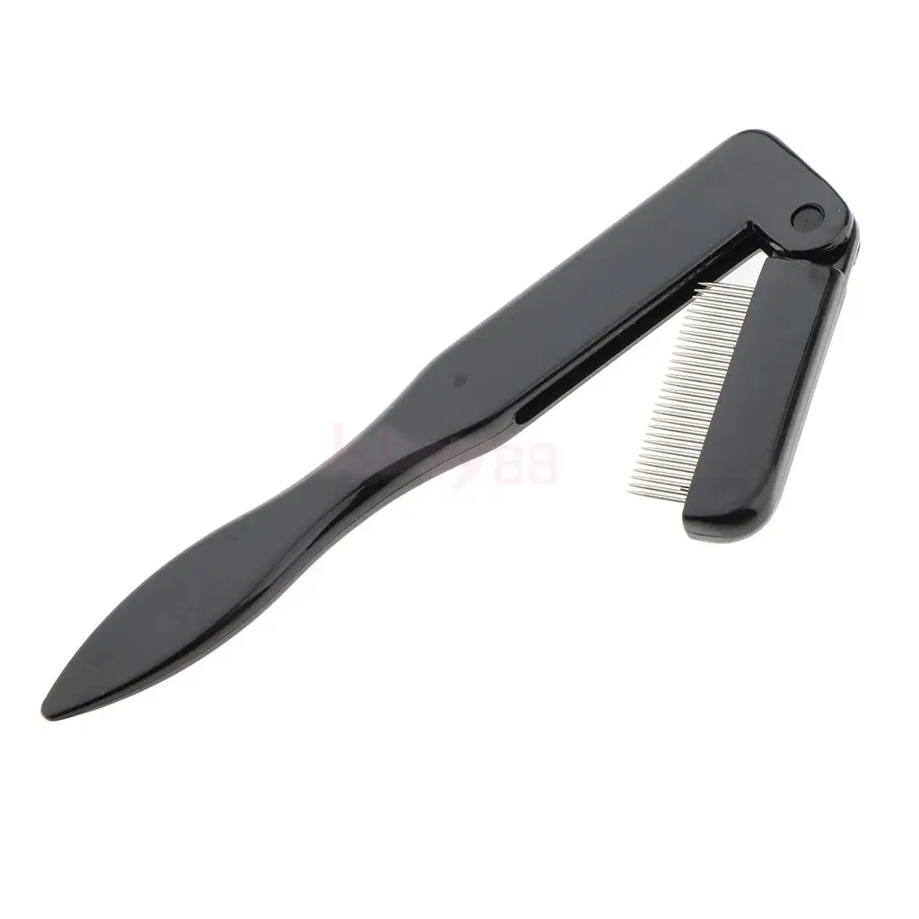 

Stainless Steel Teeth Foldable Eyelash Comb Eyebrow Shaper Brush Beauty Tools