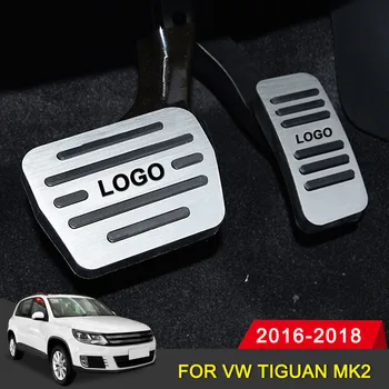 

Aluminum Car Accelerator Gas Brake pedal Clutch Pedal For VW Volkswagen Tiguan MK2 2016 2017 2018 Accessories Non Slip Covers