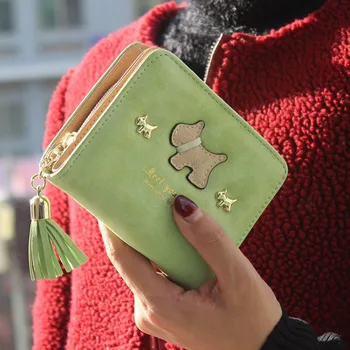 

Women Lady Girl Purse Wallets Storage Bag Zipper Tassel Mini For Coin Money Cards AB@W3