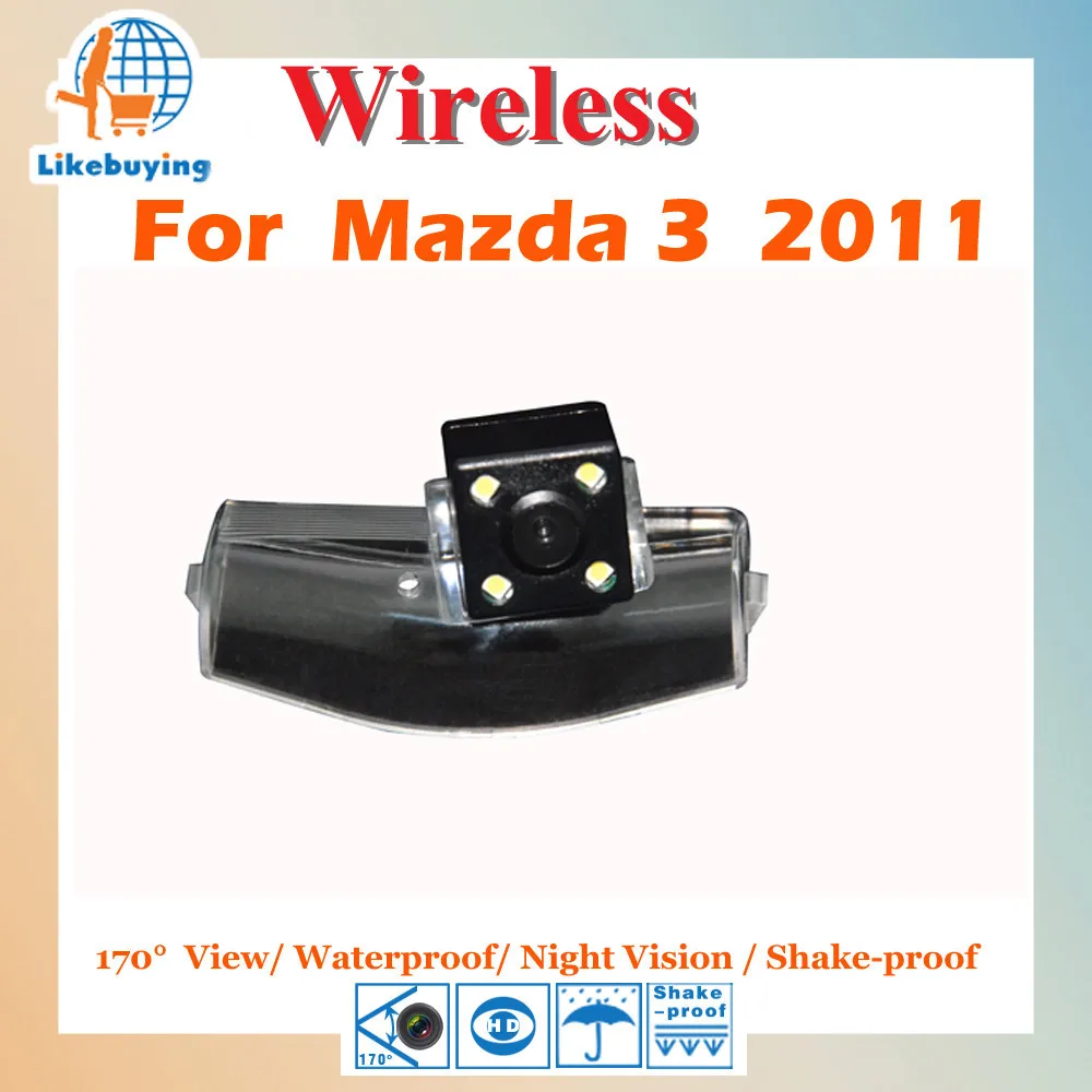 Parking Camera Wireless Camera 1 4 Color CCD Rear View Camera For Mazda 3 2011 Night