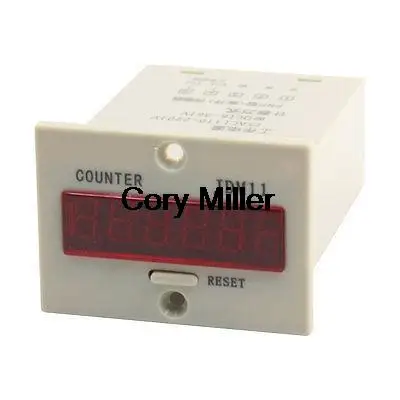 

JDM11-6H Resettable 6-Digits LED Display Panel Digital Counter DC 24V