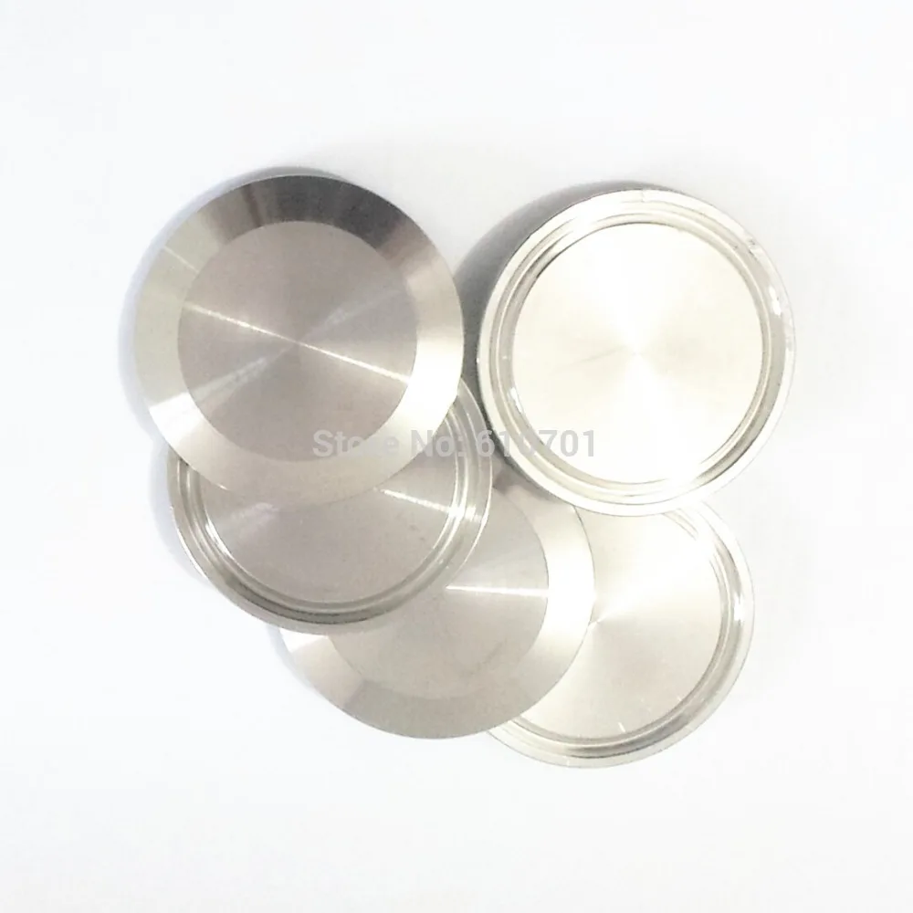 STAINLESS STEEL SANITARY END CAP FOR 1 1/2" TRI CLAMP END PIPES BLANK