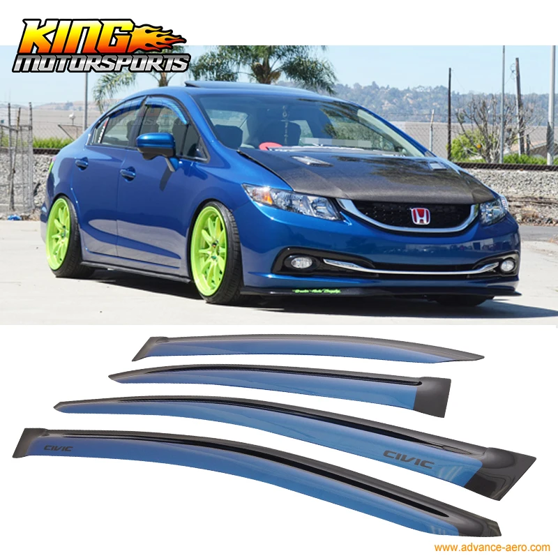 Подходит 2012- Honda Civic Седан 4DR Солнцезащитный козырек Цвет Dyno синий жемчуг# B561P акрил