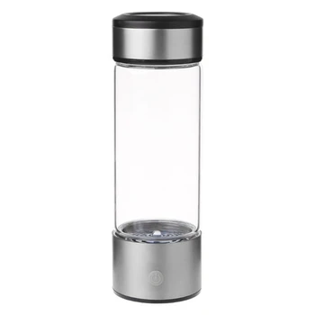 

400-500ML Portable Hydrogen Rich Water Maker Ionizer Generator Bottle Cup Xmas Gifts Straight