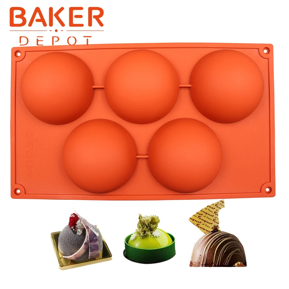 

BAKER DEPOT DIY 5 even the large domed silicone cake mold soap mold Jelly pudding silicone chocolate mould CDSM-634